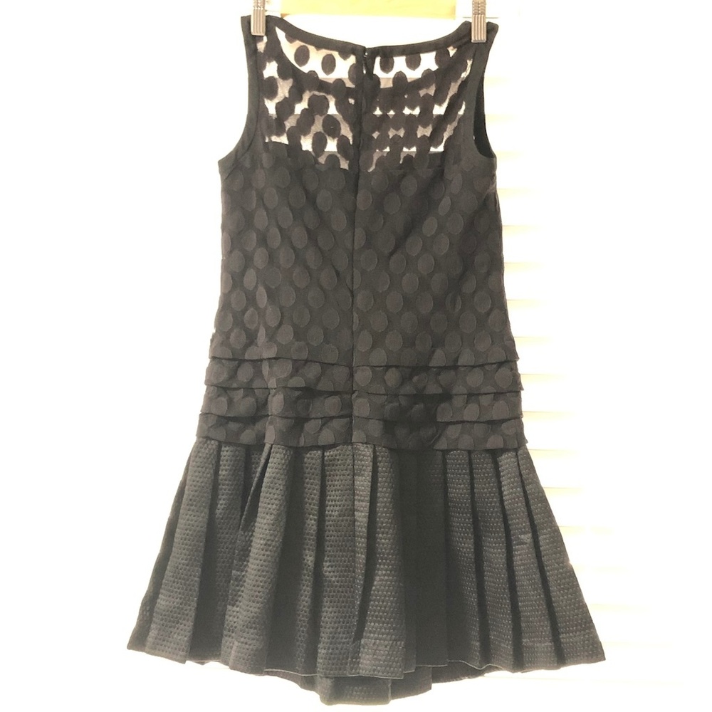 Ann Taylor Polka Dot Sheer Little Black Dress - Picture 2 of 8